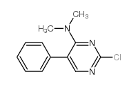 2-氯-N,N-二甲基-5-苯基嘧啶-4-胺结构式