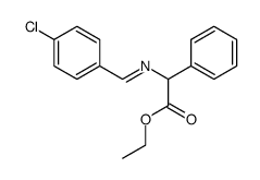ethyl α-[[(4-chlorophenyl)methylene]amino]-DL-benzeneacetate结构式