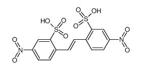 4,4'-dinitro-stilbene-2,2'-disulphonic acid Structure