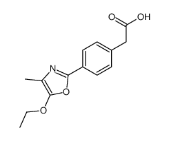 2-[4-(5-ethoxy-4-methyl-1,3-oxazol-2-yl)phenyl]acetic acid Structure