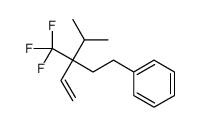 [3-propan-2-yl-3-(trifluoromethyl)pent-4-enyl]benzene结构式