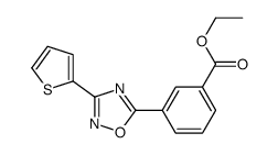 ethyl 3-(3-thiophen-2-yl-1,2,4-oxadiazol-5-yl)benzoate Structure