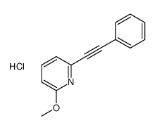 2-methoxy-6-(2-phenylethynyl)pyridine,hydrochloride Structure