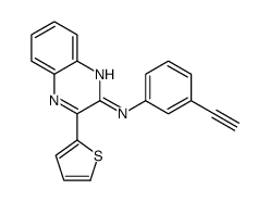 N-(3-ethynylphenyl)-3-thiophen-2-ylquinoxalin-2-amine Structure