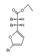(2RS,3SR)-2,3-dibromo-3-(5-bromo-[2]furyl)-propionic acid ethyl ester结构式