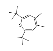 2,7-ditert-butyl-4,5-dimethylthiepine Structure