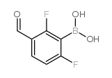 2,6-二氟-3-甲酰基苯基硼酸结构式