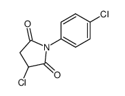 3-chloro-1-(4-chlorophenyl)succinimide结构式