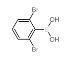 (2,6-二溴苯基)硼酸结构式
