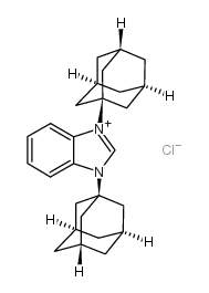 1,3-双(1-金刚烷基)苯并咪唑氯化物结构式