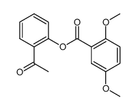 2,5-dimethoxy-benzoic acid-(2-acetyl-phenyl ester) Structure