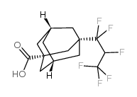 3-(1,1,2,3,3,3-hexafluoropropyl)adamantane-1-carboxylic acid Structure