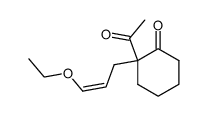 (Z)-2-Acetyl-2-(3-ethoxy-2-propenyl)cyclohexanone Structure