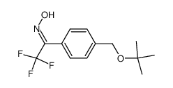 1-((4-tert-butoxymethyl)phenyl)-2,2,2-trifluoro-1-ethanone oxime Structure