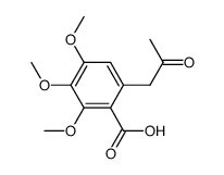 2,3,4-trimethoxy-6-(2-oxopropyl)benzoic acid Structure