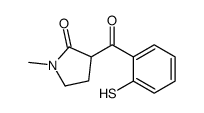 1-methyl-3-(2-sulfanylbenzoyl)pyrrolidin-2-one结构式