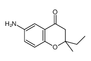 6-氨基-2-乙基-2-甲基-苯并二氢吡喃-4-酮结构式