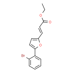 3-[5-(2-BROMO-PHENYL)-FURAN-2-YL]-ACRYLIC ACID ETHYL ESTER结构式