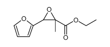 2-Oxiranecarboxylic acid, 3-(2-furanyl)-2-methyl-, ethyl ester Structure