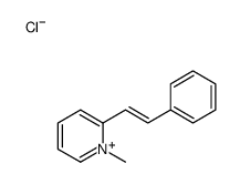 1-methyl-2-(2-phenylethenyl)pyridin-1-ium,chloride Structure