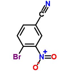 3-硝基-4-溴苯腈结构式