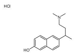 6-[4-(dimethylamino)butan-2-yl]naphthalen-2-ol,hydrochloride结构式