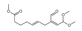 methyl 8-formyl-10,10-dimethoxydeca-5,8-dienoate结构式