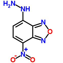 4-肼基-7-硝基-2,1,3-苯并氧杂恶二唑结构式