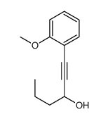1-Hexyn-3-ol, 1-(2-Methoxyphenyl)- Structure