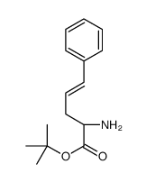 tert-butyl (2S)-2-amino-5-phenylpent-4-enoate结构式