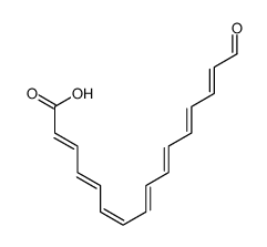 (2E,4E,6E,8E,10E,12E,14E)-16-oxohexadeca-2,4,6,8,10,12,14-heptaenoic acid结构式