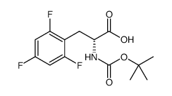 D-Phenylalanine, N-[(1,1-dimethylethoxy)carbonyl]-2,4,6-trifluoro结构式