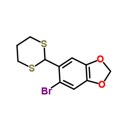 5-Bromo-6-(1,3-dithian-2-yl)-1,3-benzodioxole Structure