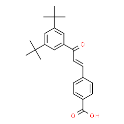 3,5-di-tert-butylchalcone 4'-carboxylic acid Structure