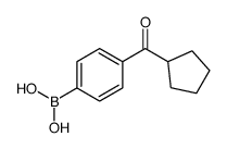 4-(环戊烷羰基)苯硼酸结构式