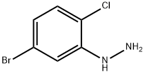 (5-溴-2-氯苯基)肼结构式