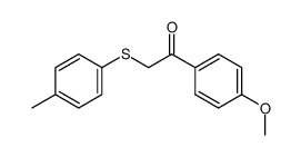 1-(4-methoxyphenyl)-2-(p-tolylthio)ethanone Structure