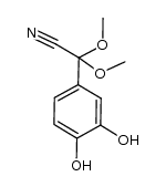 2-(3,4-dihydroxyphenyl)-2,2-dimethoxyacetonitrile Structure