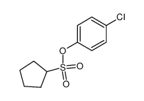 Cyclopentyl-sulfonsaeure-<4-chlor-phenylester> Structure