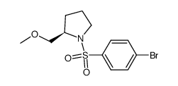 (R)-1-(4-bromophenylsulfonyl)-2-(methoxymethyl)pyrrolidine Structure