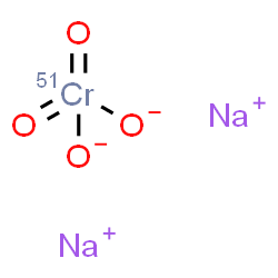 Sodium chromate Cr51 structure