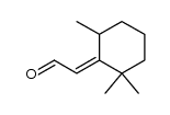 α-(2,6,6-Trimethyl-1-cyclohexenyl)acetaldehyd结构式
