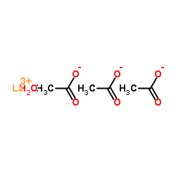Lanthanum acetate hydrate (1:3:1) Structure