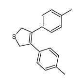 3,4-Di-p-tolyl-2,5-dihydro-thiophene结构式