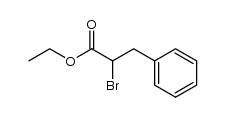 ethyl 2-bromo-3-phenylpropionate结构式