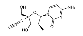 4'-azido-2'-deoxy-2'-methylcytidine Structure