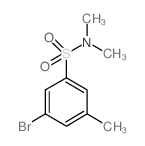 N,N-二甲基3-溴-5-甲基苯磺酰胺结构式