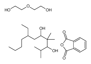 2-benzofuran-1,3-dione,7-ethyl-2,4,4-trimethylundecane-3,5-diol,2-(2-hydroxyethoxy)ethanol结构式
