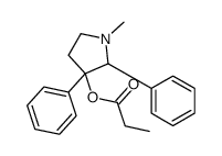 (1-methyl-2,3-diphenylpyrrolidin-3-yl) propanoate Structure