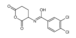3,4-二氯-N-(2,6-二氧代-四氢-吡喃-3-基)-苯甲酰胺结构式